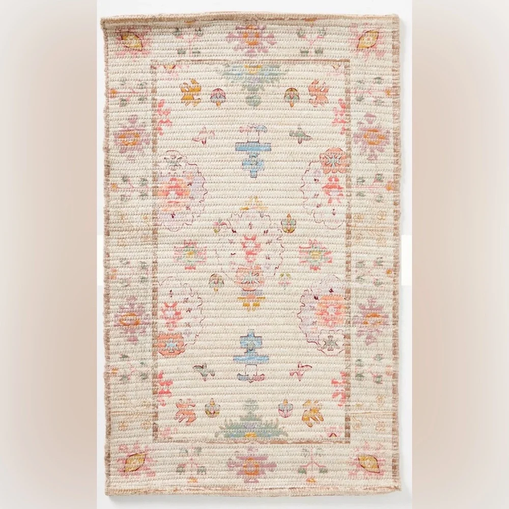 Anthropologie Malthe Cotton Printed Bath Mat *NWT